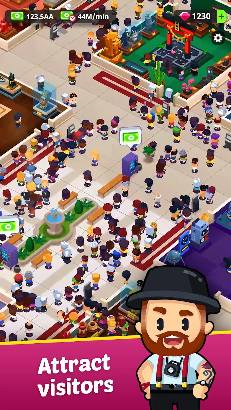 Idle Museum: империя искусства v1.11.25 APK Мод (Много денег) Screenshot 4