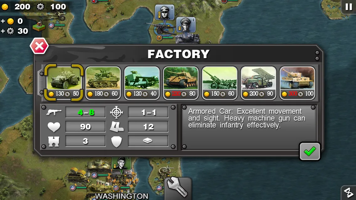 Glory of Generals HD v1.2.22 APK Мод (Много медалей) Screenshot 2