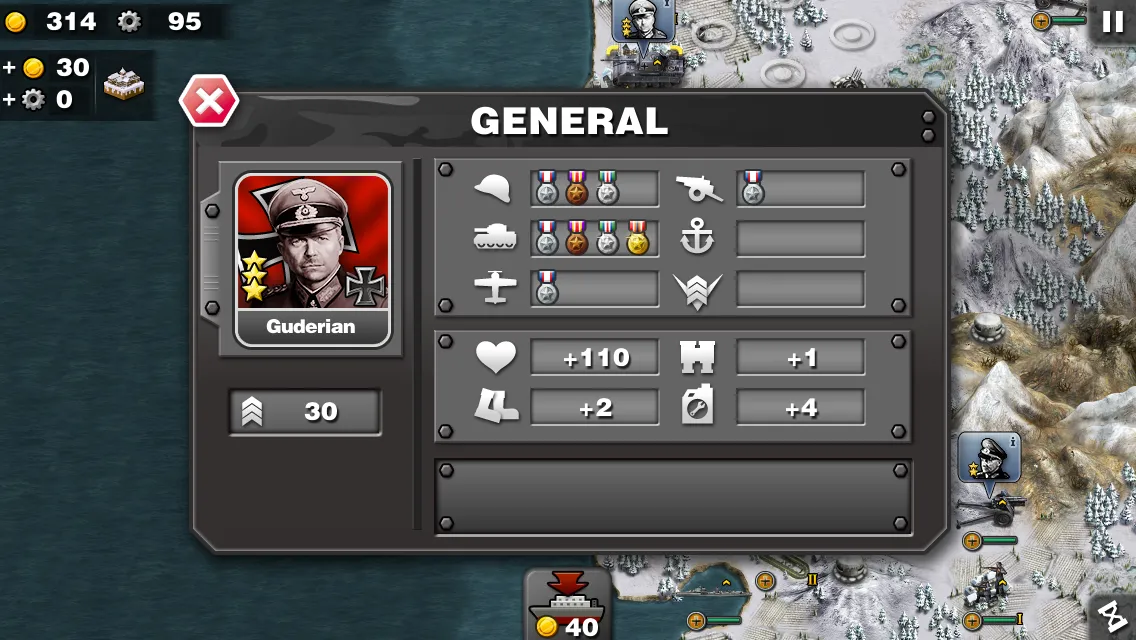 Glory of Generals HD v1.2.22 APK Мод (Много медалей) Screenshot 3