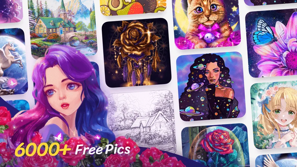 Colorscapes® - Color by Number v3.19.30 APK Мод (Много подсказок) Screenshot 1
