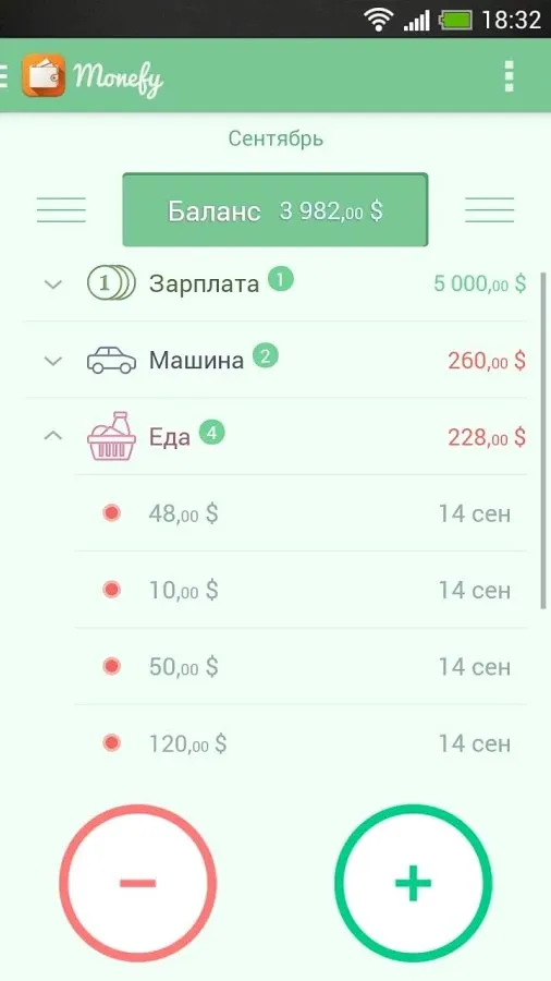 Monefy - Менеджер бюджета Screenshot 2