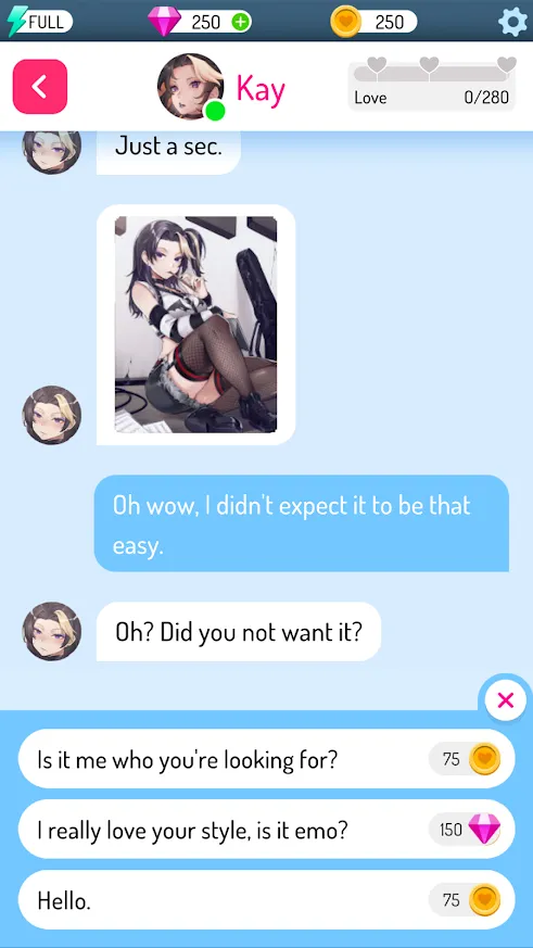 Eroblast: Waifu Dating Sim [мод: много денег] Screenshot 4