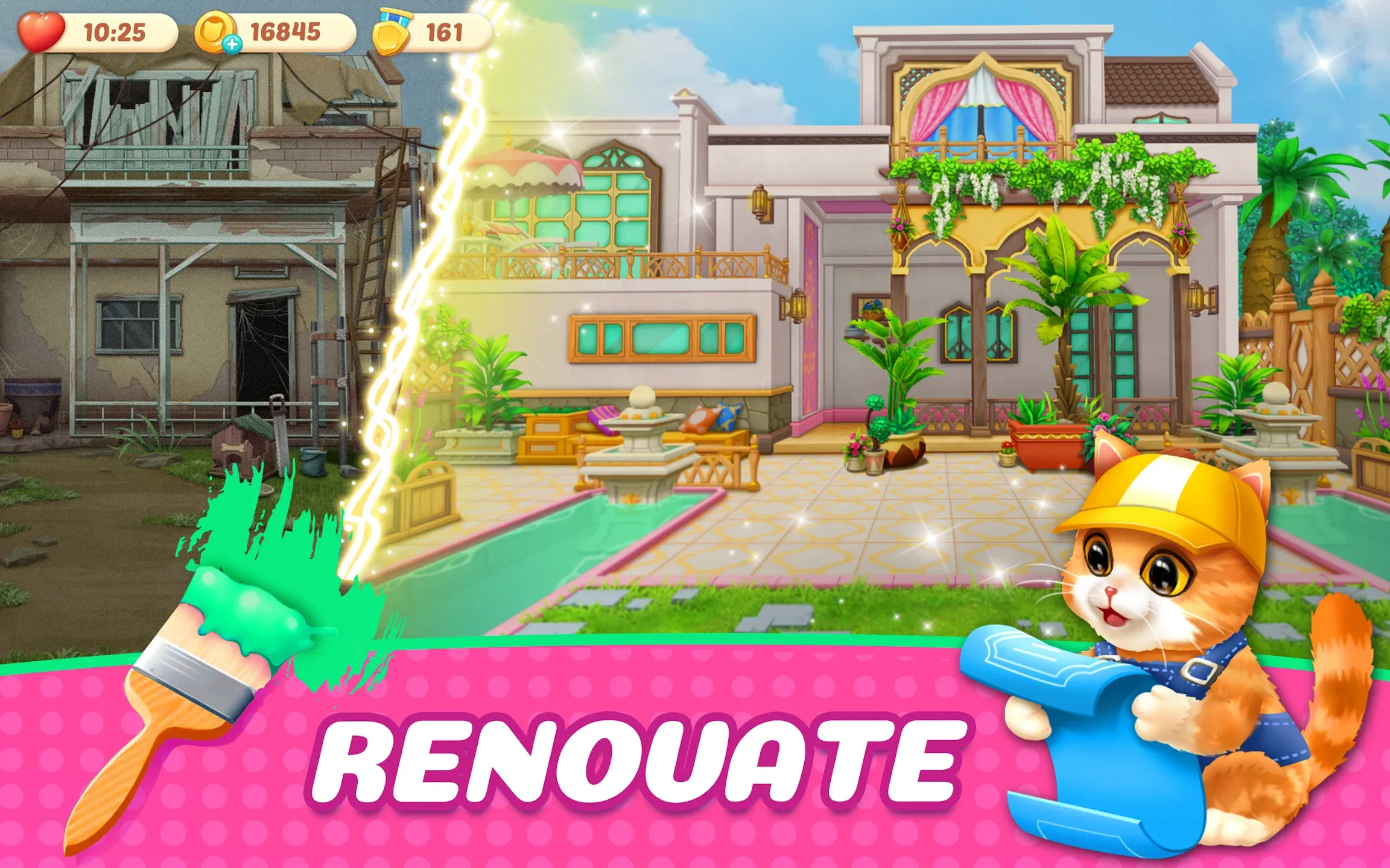 Kitten Match v6.1.0 APK Мод (Меню, Много денег) Screenshot 3