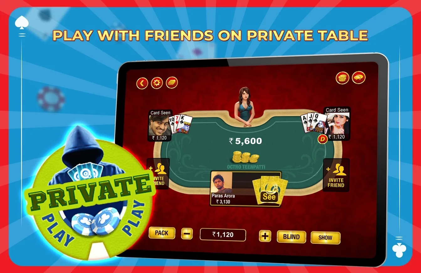 Teen Patti by Octro – Real 3 Patti Game [мод: много денег] Screenshot 5