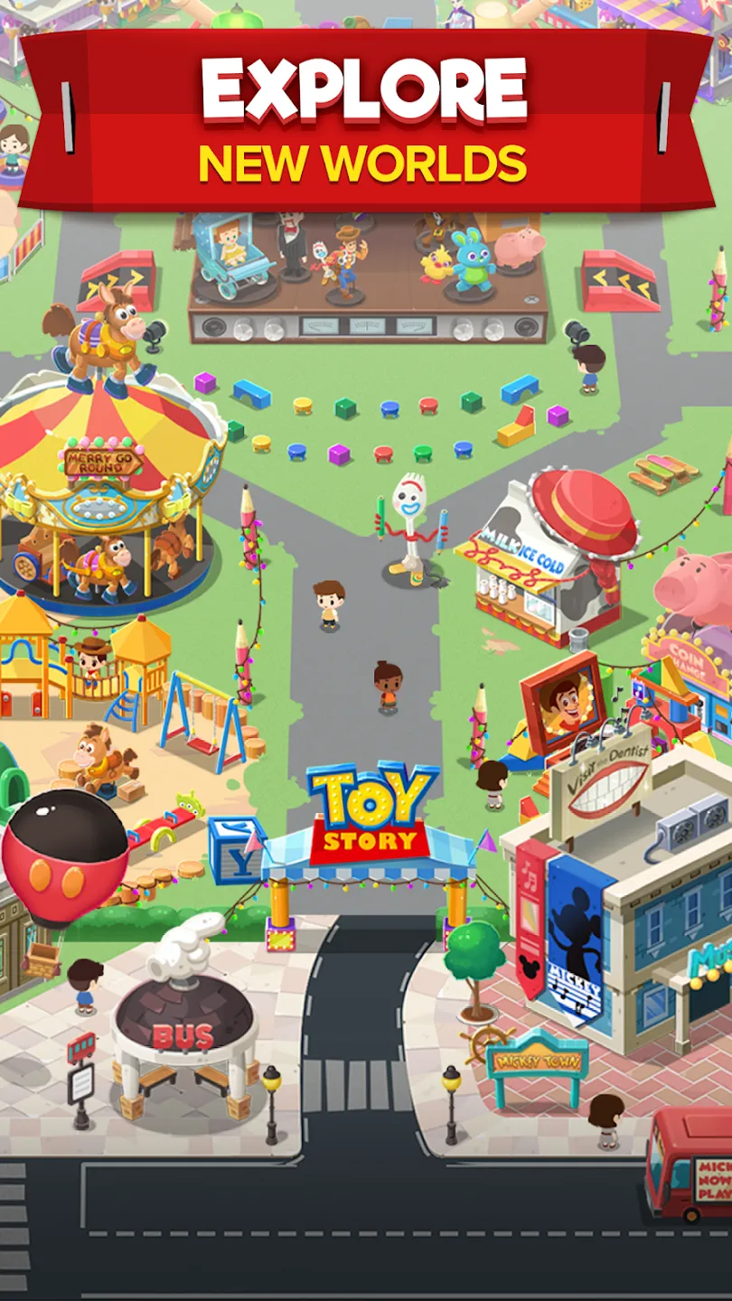 Disney POP TOWN v1.21.1 APK Мод (Много навыков) Screenshot 1