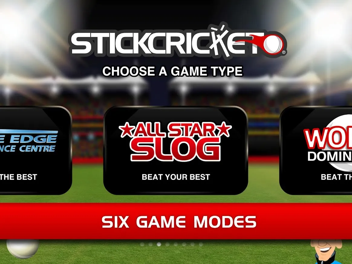 Stick Cricket Classic [мод: всё открыто] Screenshot 4