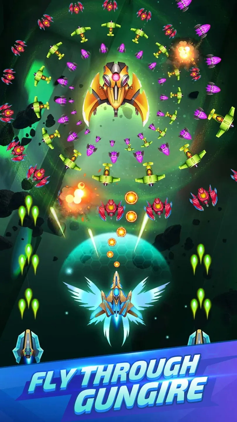 WinWing: Space Shooter v2.4.0 APK Мод (Меню, Множитель урона и здоровья) Screenshot 4