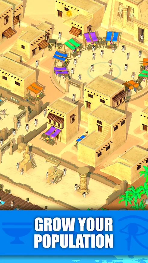 Idle Egypt Tycoon: Empire Game [мод: бесплатные покупки] Screenshot 2