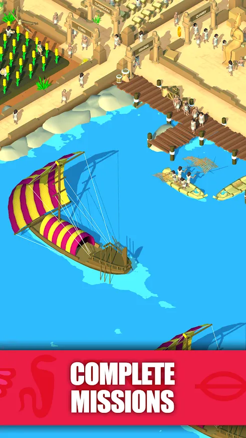 Idle Egypt Tycoon: Empire Game [мод: бесплатные покупки] Screenshot 5