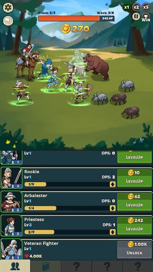Idle Bounty Adventures [мод: меню] Screenshot 5