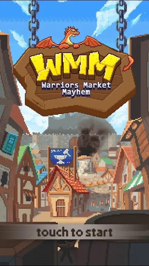 Warriors' Market Mayhem VIP : Offline Retro RPG [мод: много денег] Screenshot 1