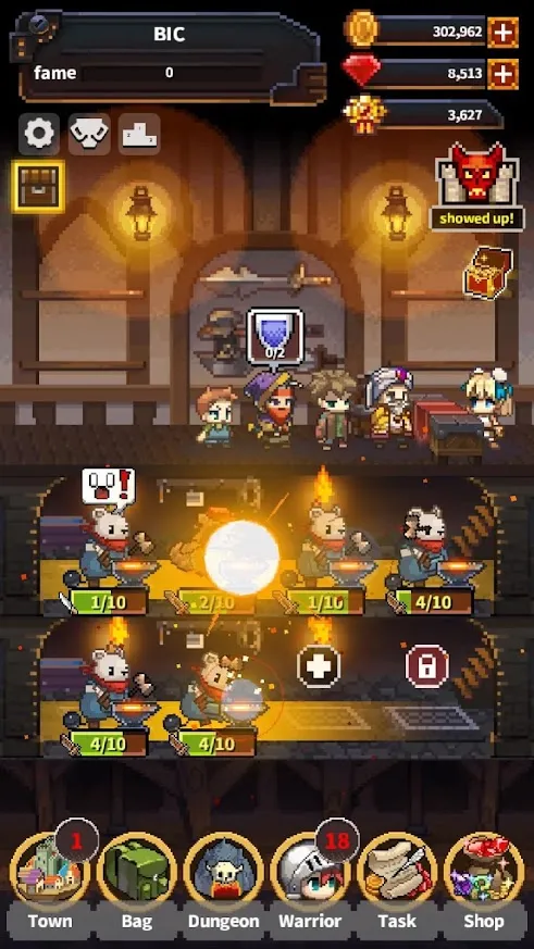 Warriors' Market Mayhem VIP : Offline Retro RPG [мод: много денег] Screenshot 2