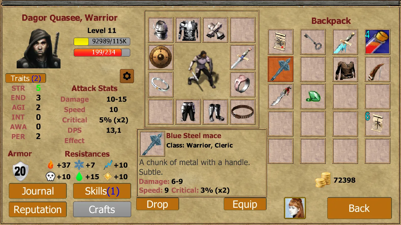 Exiled Kingdoms RPG v1.3.1218 APK Мод (Всё открыто, Много денег) Screenshot 3