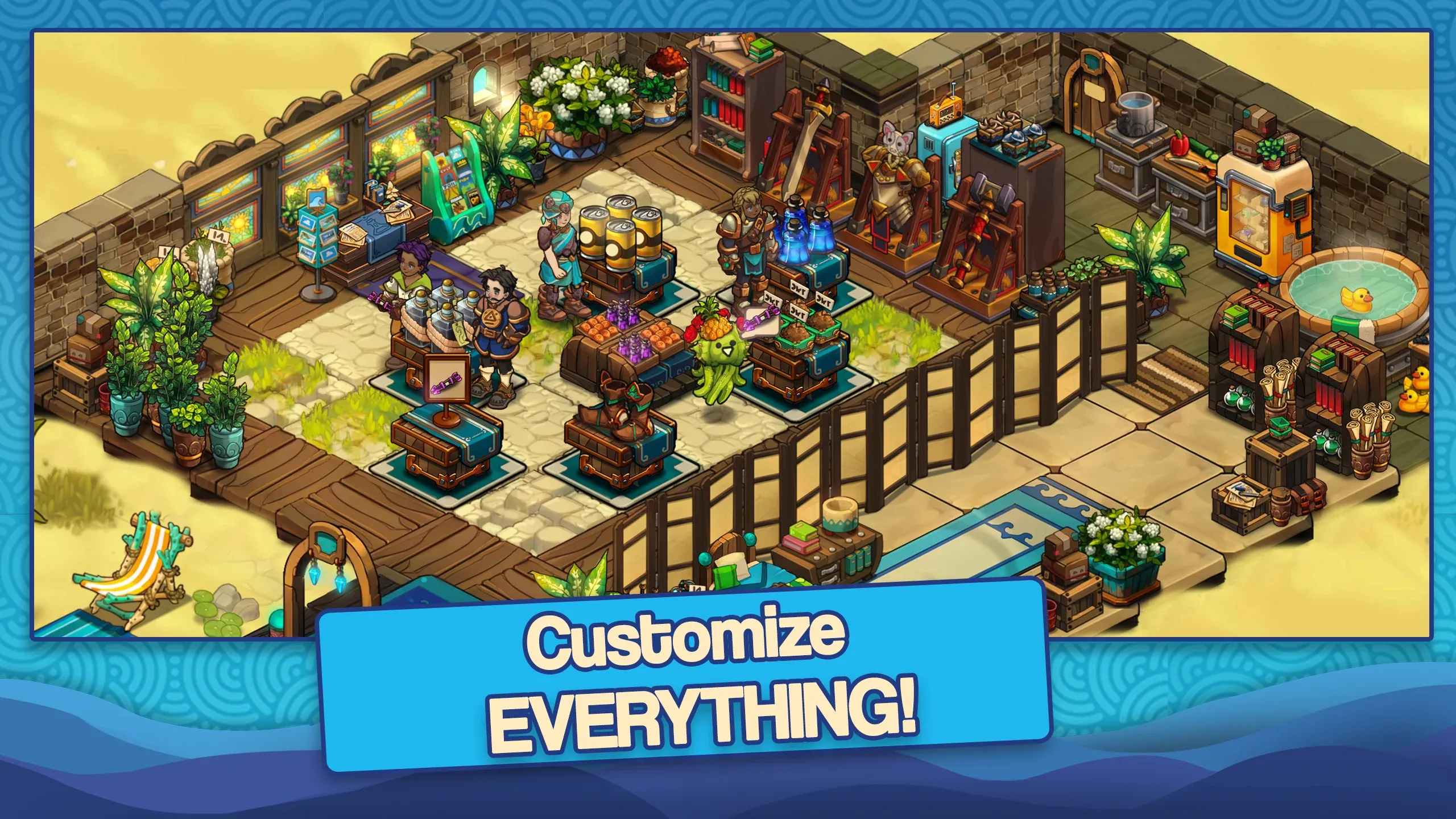 Tiny Shop: Craft & Tycoon v0.1.219 APK Мод (Меню, Бесплатные покупки) Screenshot 3