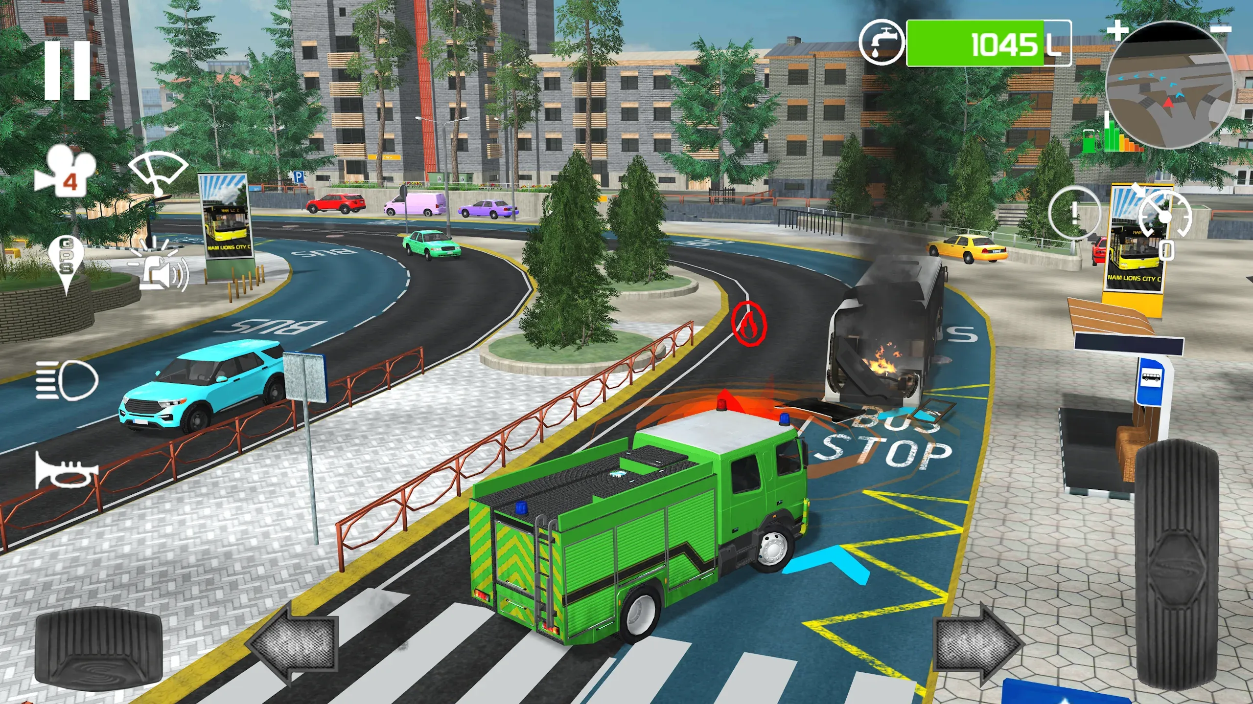 Fire Engine Simulator v2.1 APK Мод (Много денег) Screenshot 3