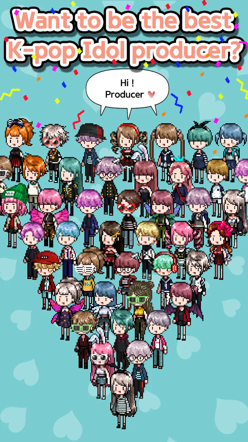 K-POP Idol Producer v2.42 APK Мод (Меню, Много денег и билетов) Screenshot 1