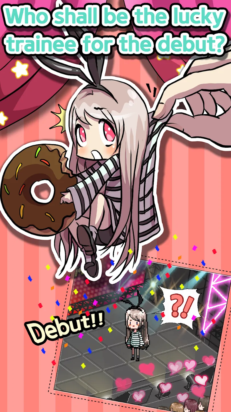 K-POP Idol Producer v2.42 APK Мод (Меню, Много денег и билетов) Screenshot 2