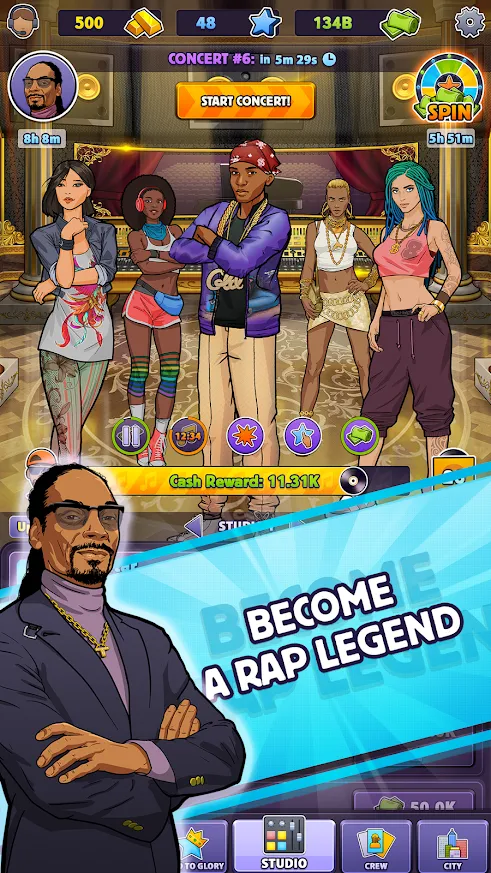 Snoop Dogg's Rap Empire [мод: много денег] Screenshot 4