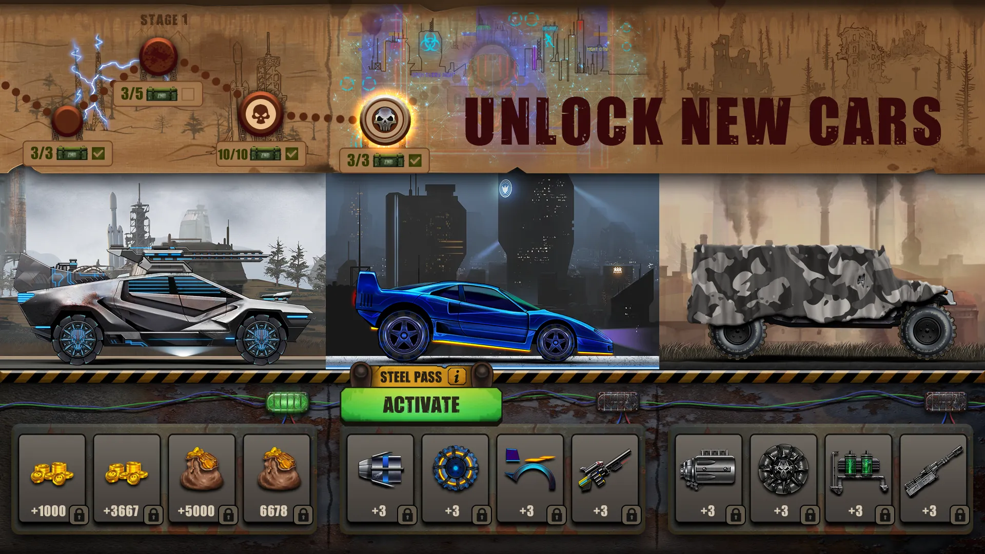 Zombie Hill Racing: Earn Climb v2.4.5 APK Мод (Много денег) Screenshot 2