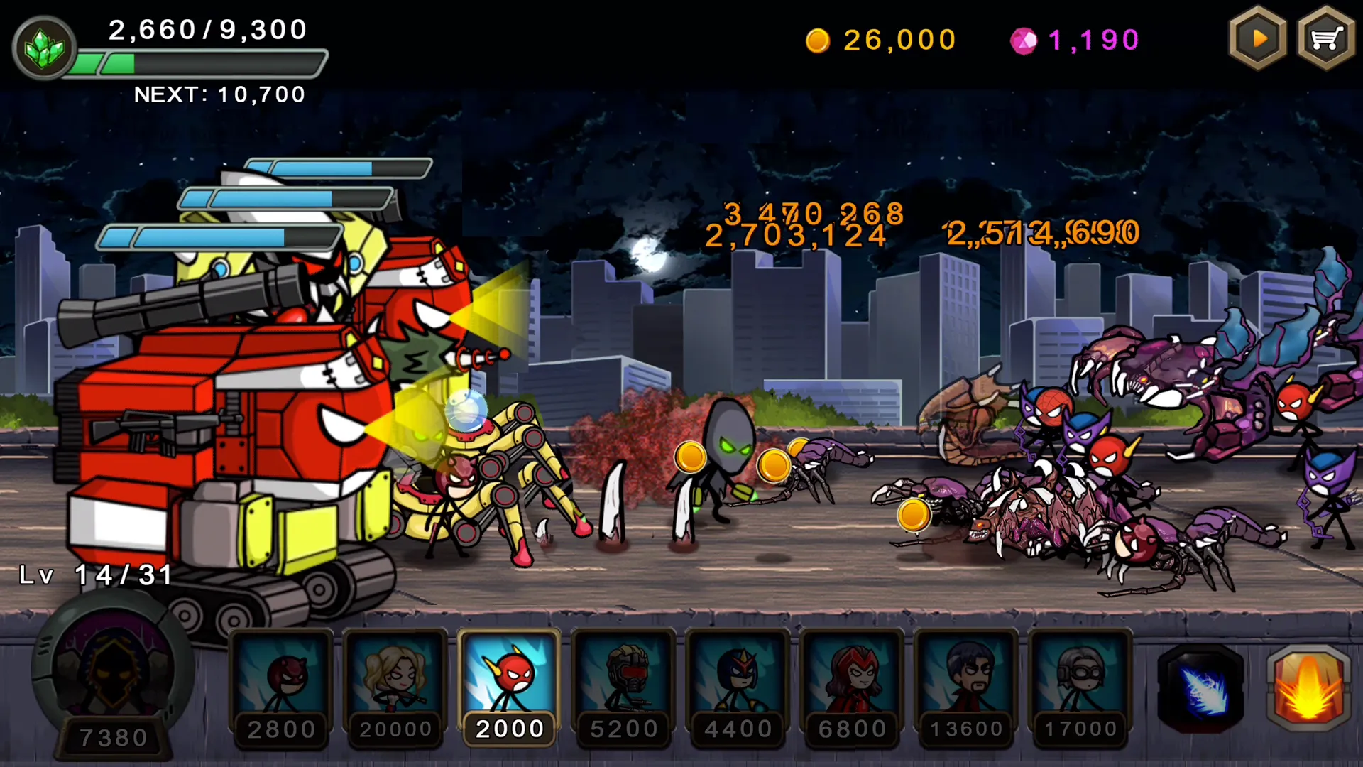 HERO WARS SuperStickmanDefense v1.1.0 APK Мод (Бесплатные покупки) Screenshot 2