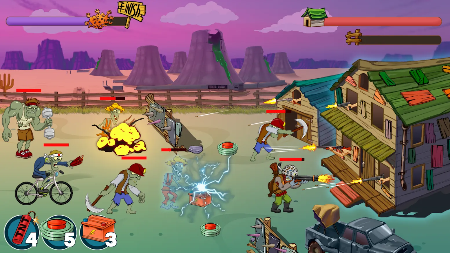 Zombies Ranch. Zombie shooting [мод: бесплатные покупки] Screenshot 2