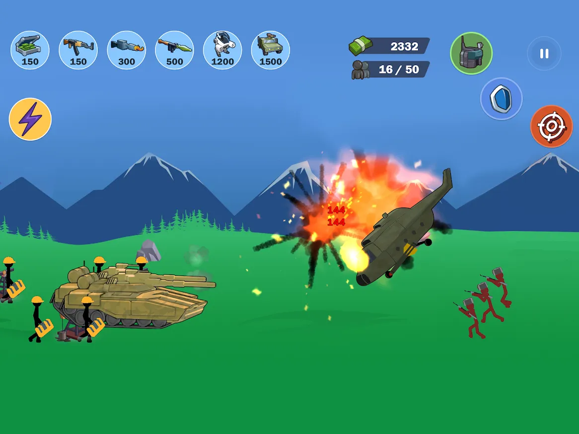 Stickman World Battle [мод: бесплатные покупки] Screenshot 2