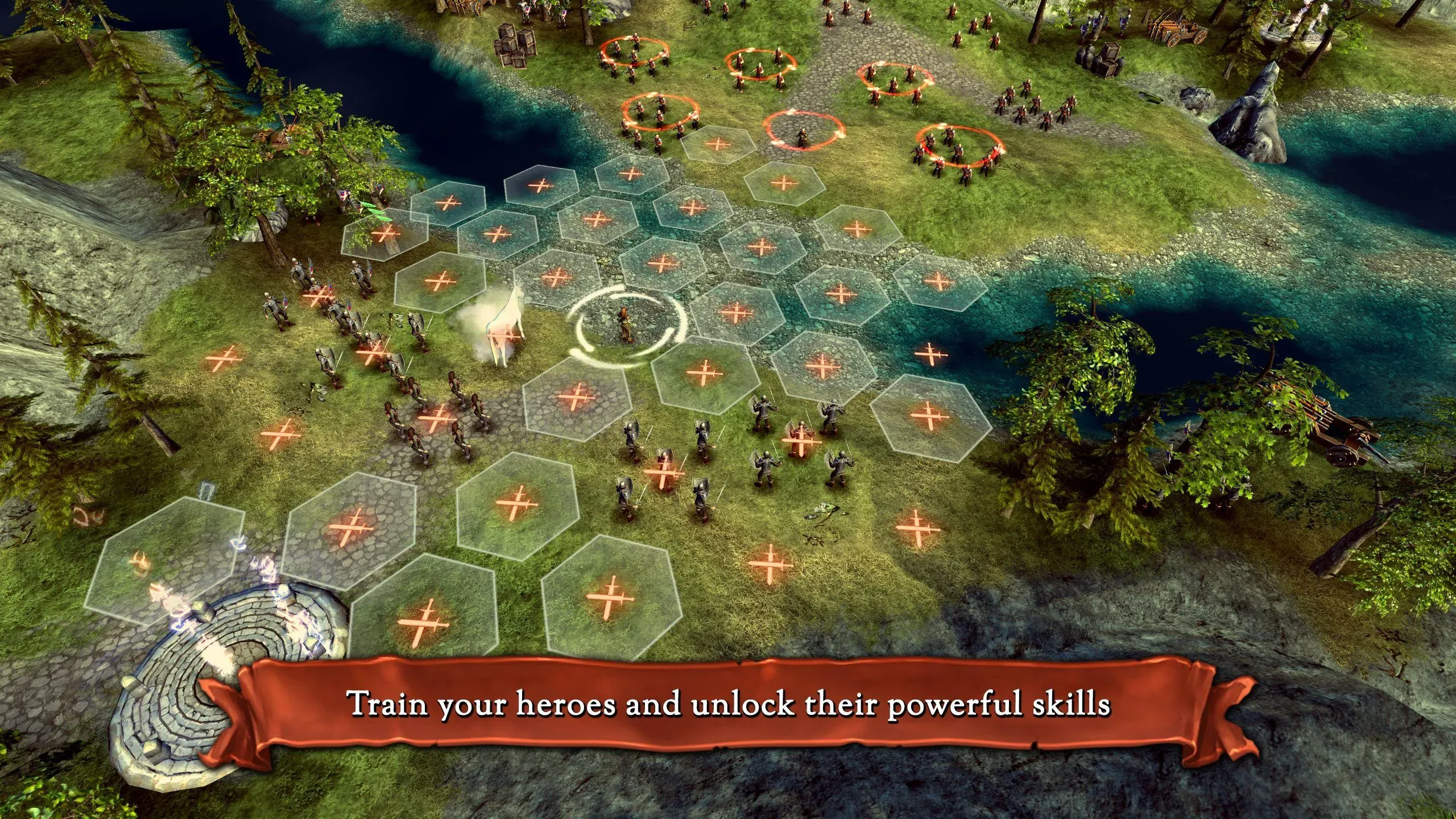 Hex Commander: Fantasy Heroes v5.3 APK Мод (Много денег) Screenshot 1