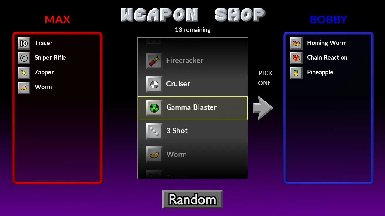 Pocket Tanks [мод: всё открыто] Screenshot 2