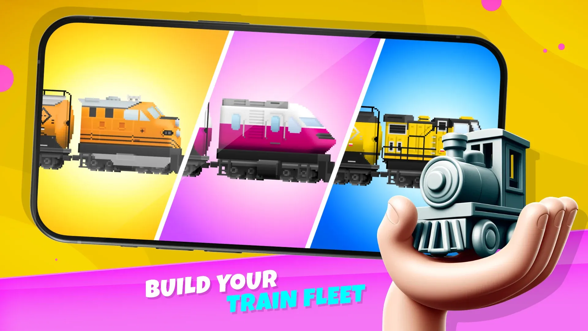 Pocket Trains: Railroad Tycoon v1.10.1 APK Мод (Много денег) Screenshot 3
