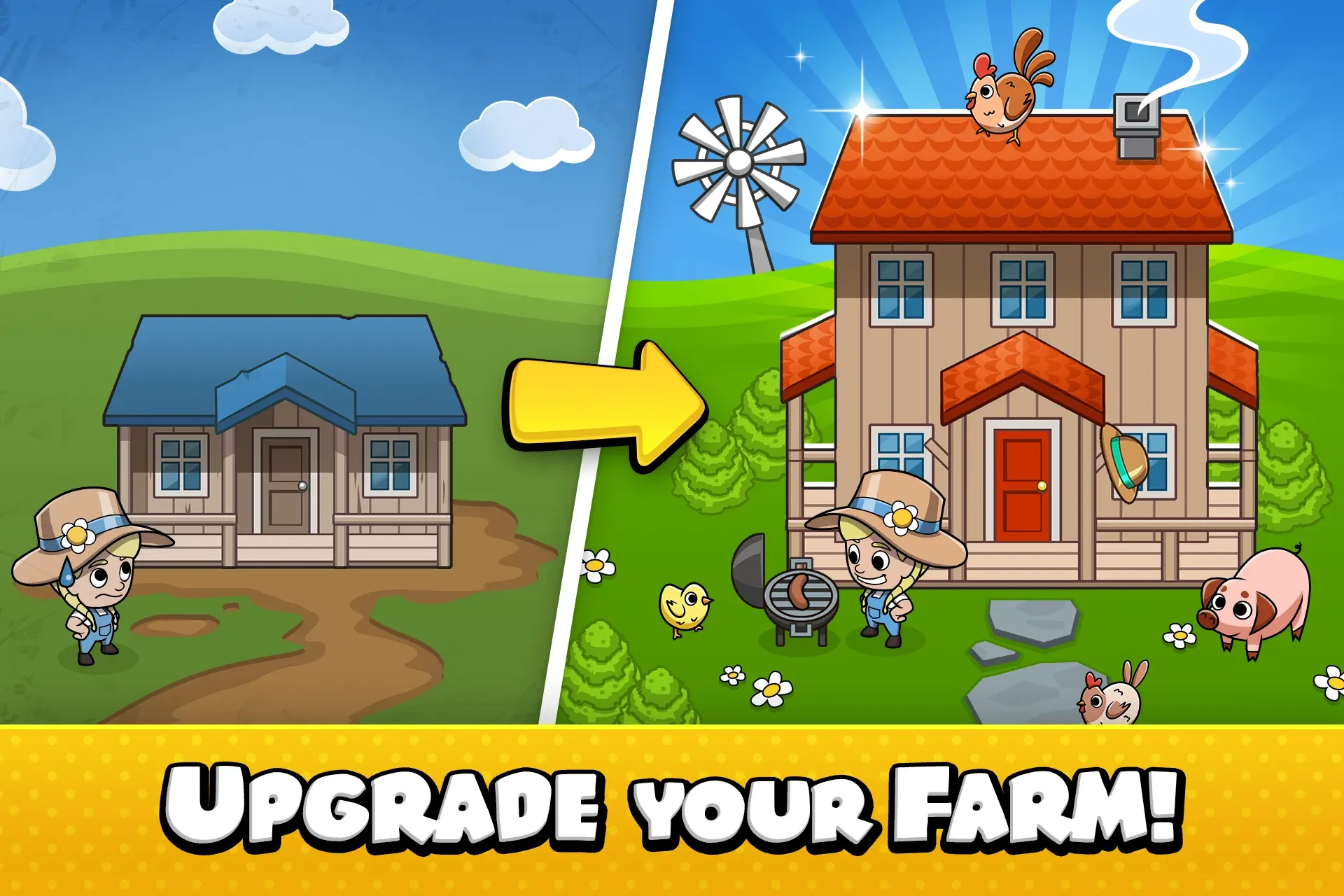 Idle Farm Tycoon v1.16.0 APK Мод (Бесплатные улучшения) Screenshot 2