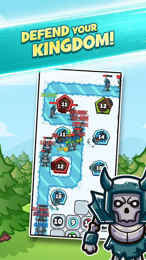Merge Kingdoms - Tower Defense [мод: много денег] Screenshot 3