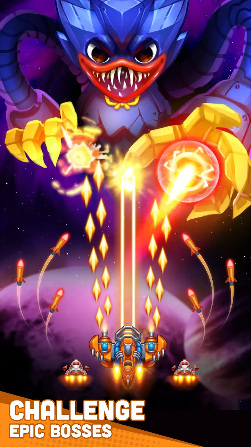 Sky Raptor: самолеты стрелялки v2.5.9 APK Мод (Меню, Урон, Режим бога, Деньги) Screenshot 5