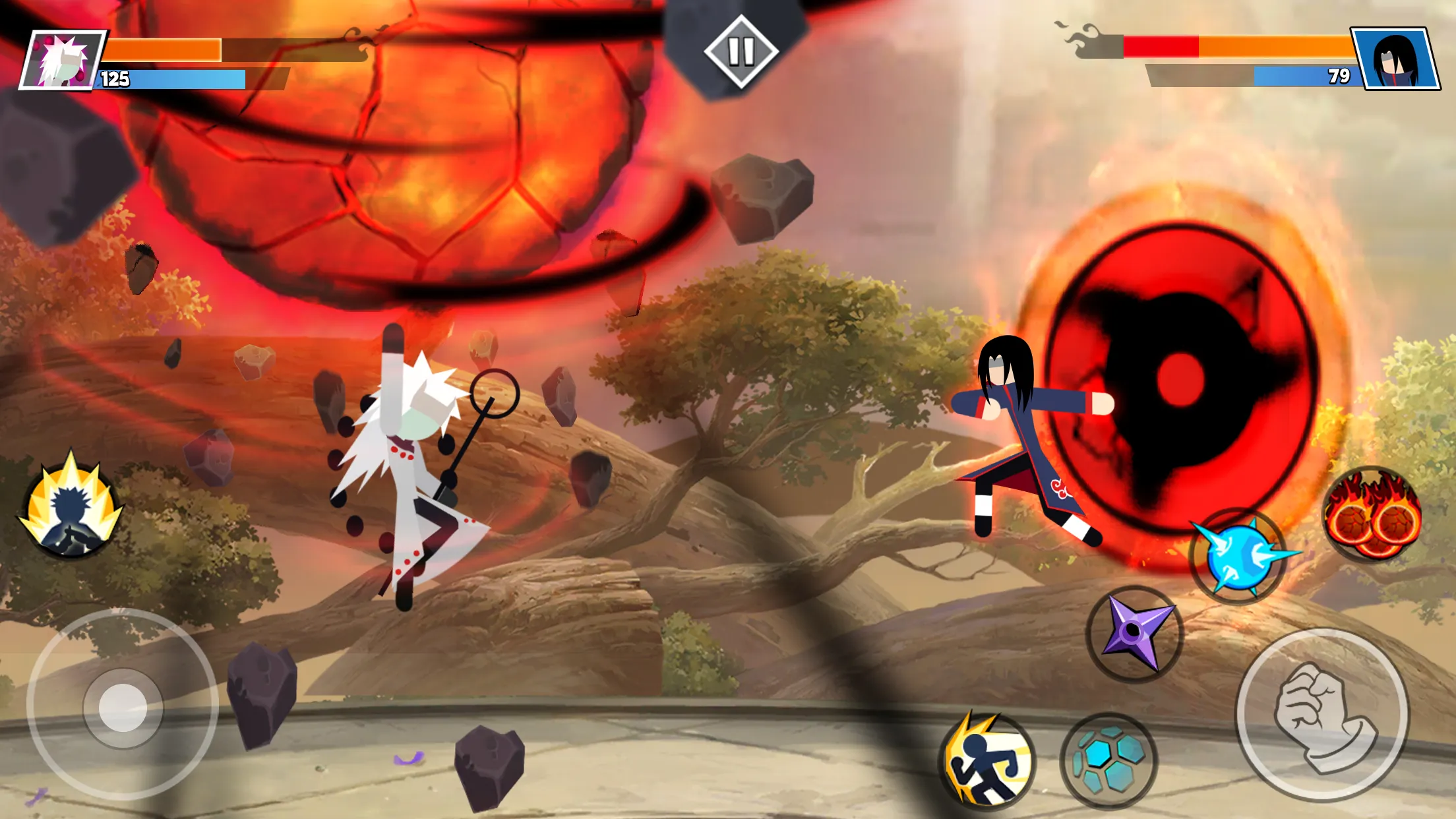 Stickman Shinobi: Ninja Fight v7.4 APK Мод (Меню, Много денег) Screenshot 2