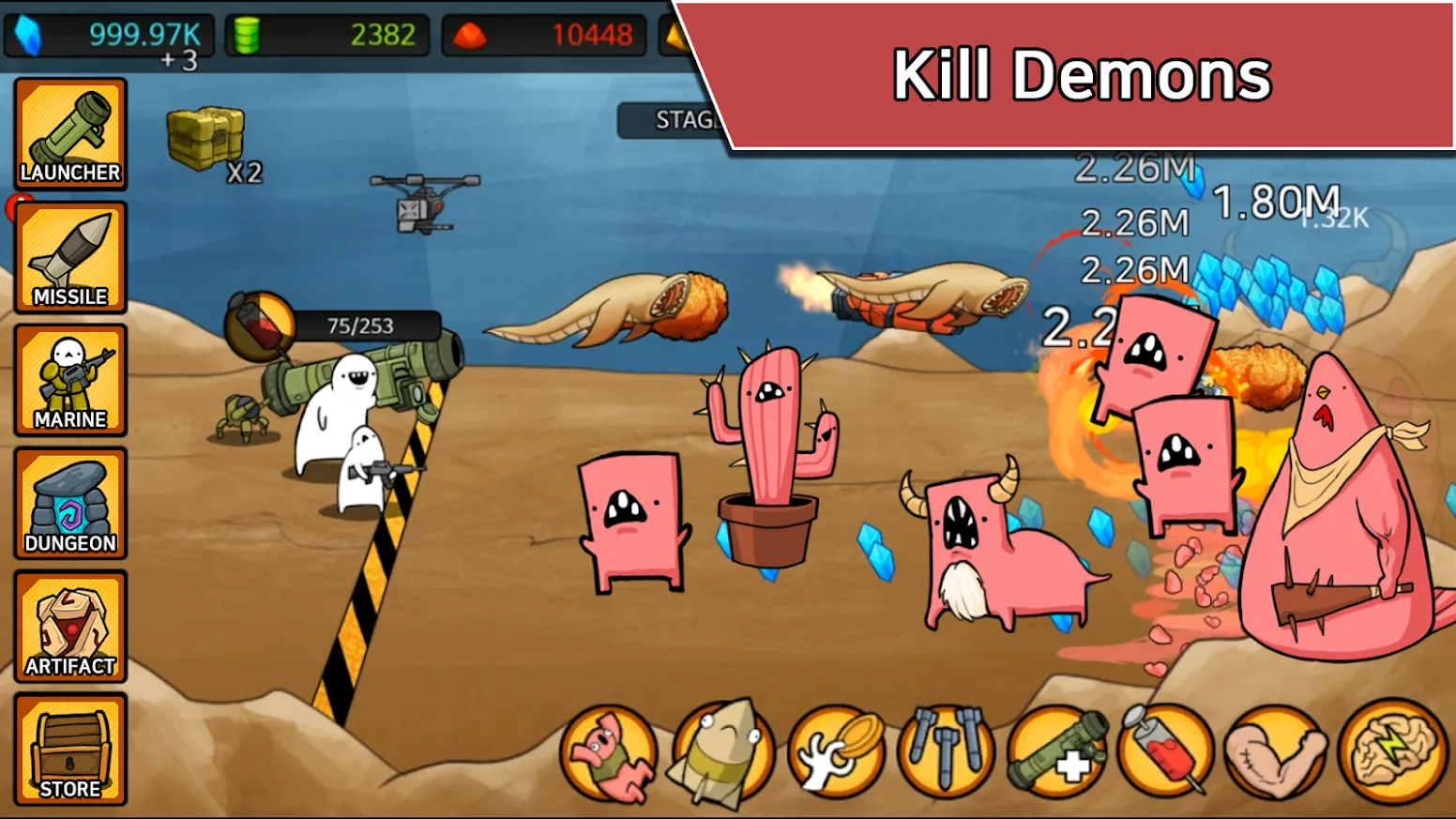 Missile Dude RPG : idle hero [мод: много денег] Screenshot 3
