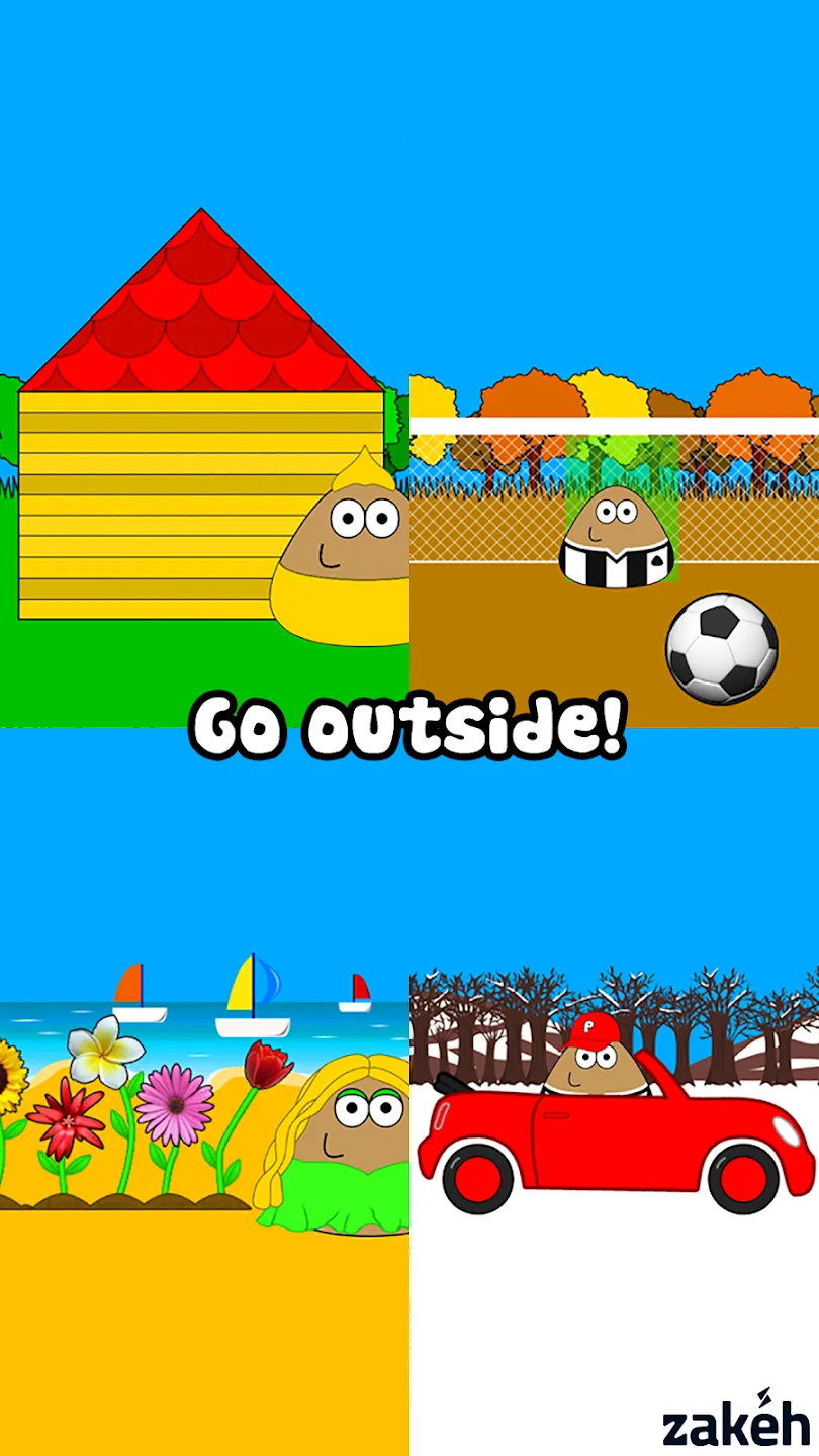 Pou v1.4.134 APK Мод (Много монет) Screenshot 4