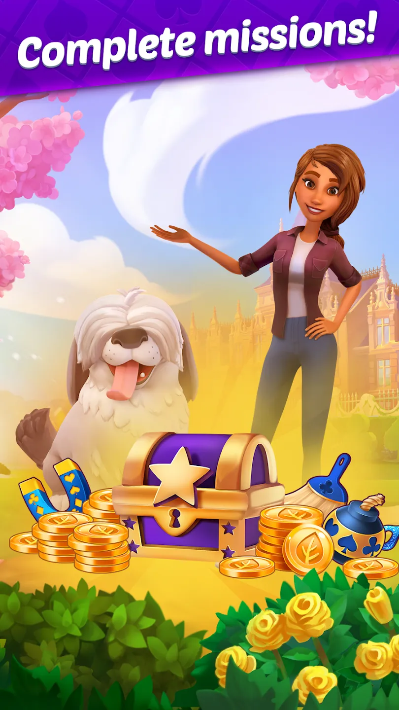Роман в пасьянсах: Ava's Manor v54.0.0 APK Мод (Много звёзд) Screenshot 5