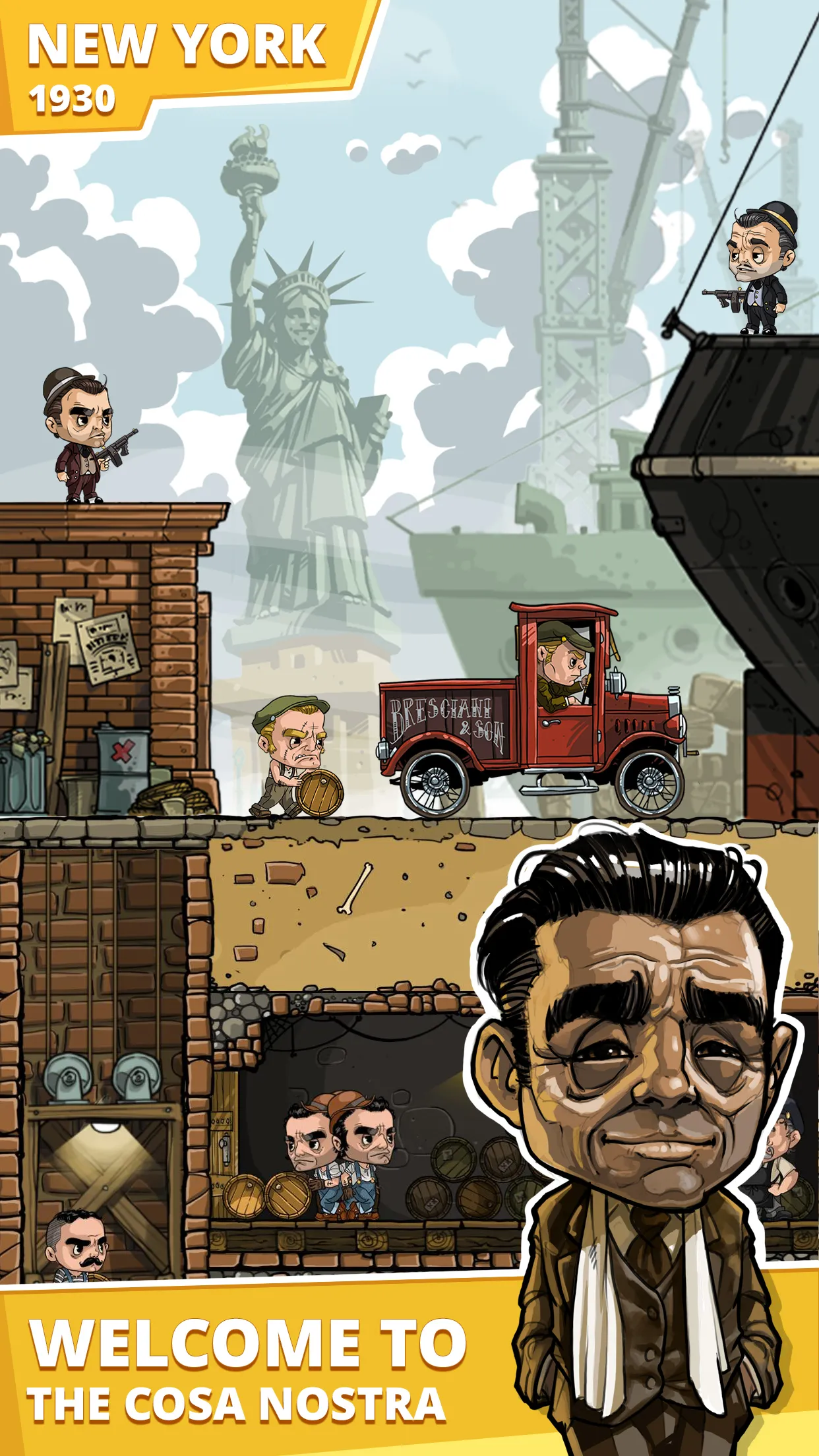 Idle Mafia Boss: Cosa Nostra [мод: много денег] Screenshot 1