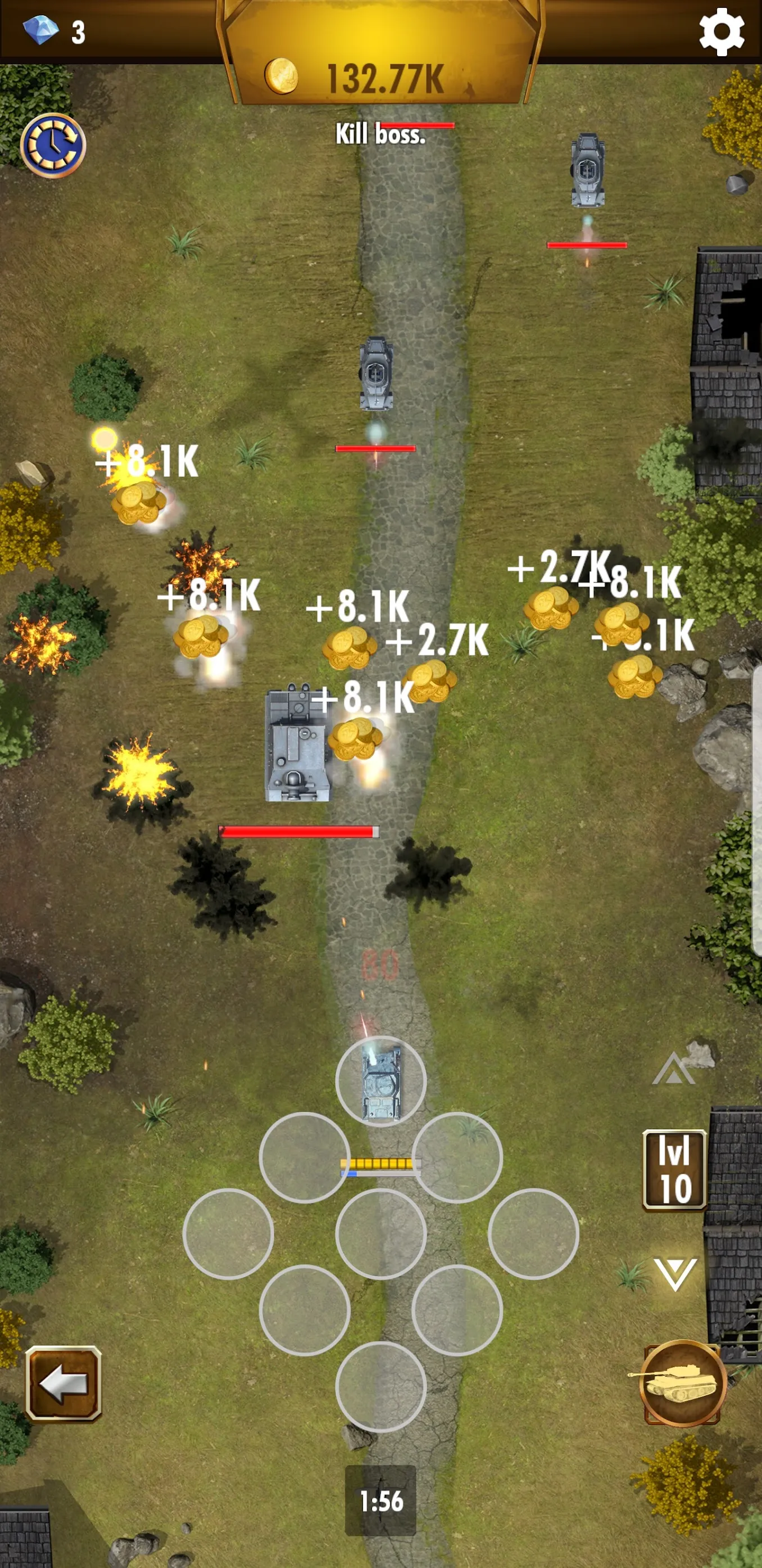 Idle Panzer [мод: много денег] Screenshot 2