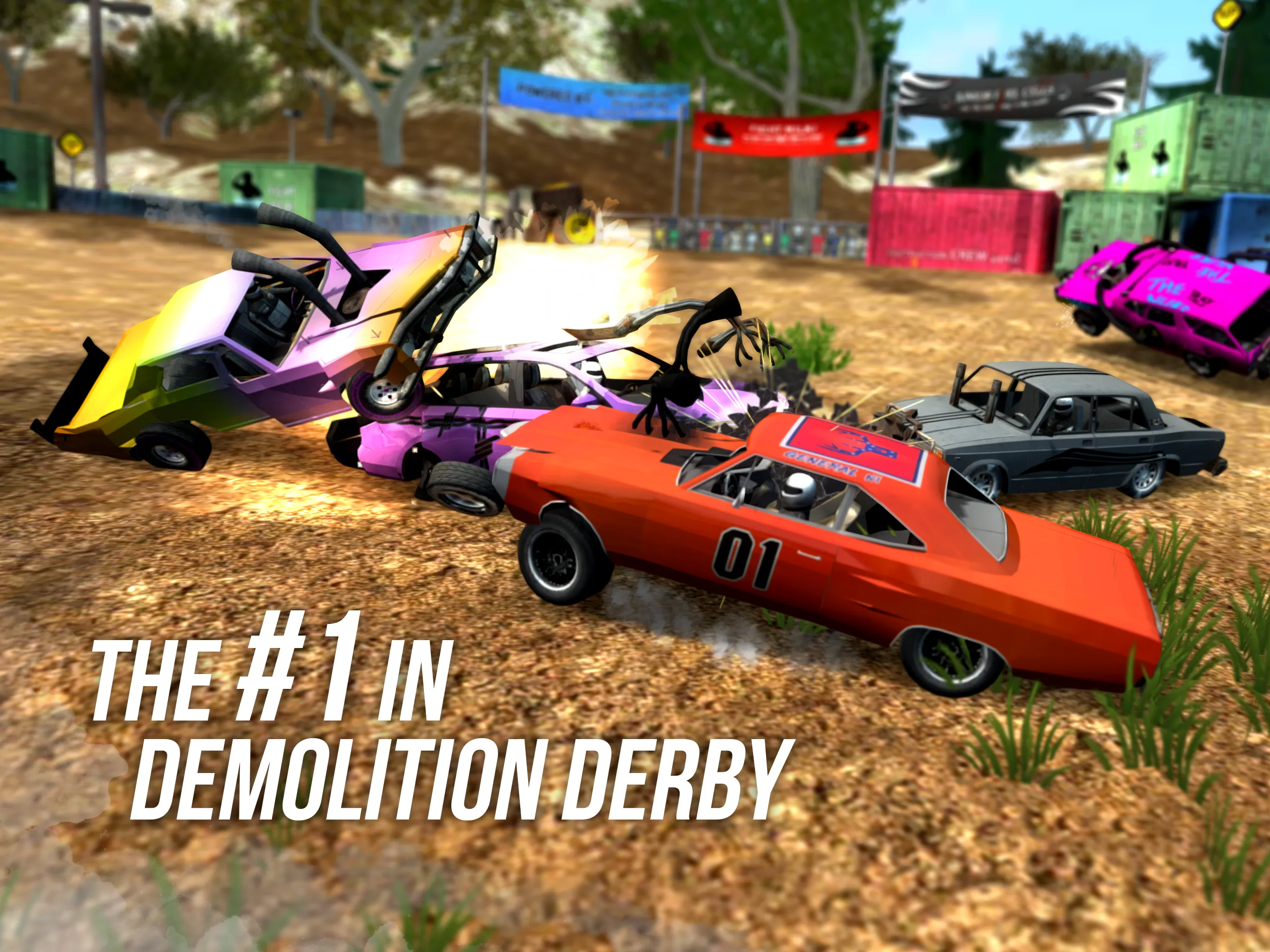 Demolition Derby Multiplayer [мод: много денег] Screenshot 3