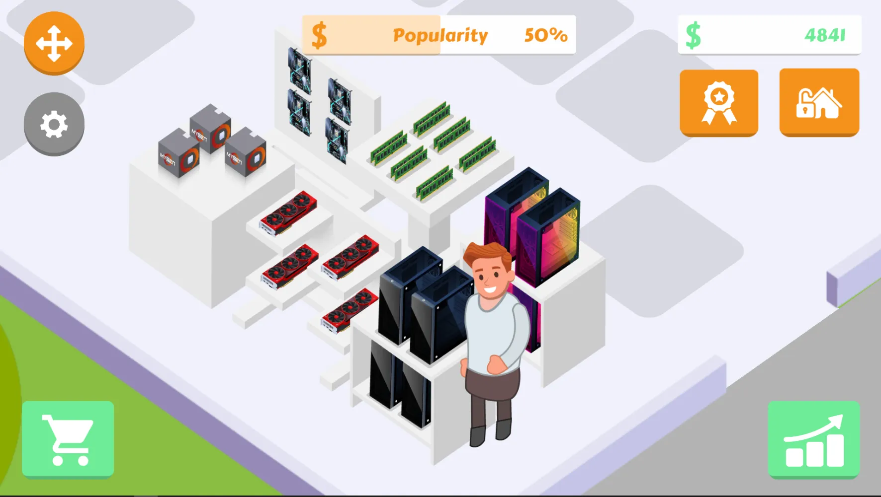 Gaming Shop Tycoon - Idle Game [мод: много денег] Screenshot 5