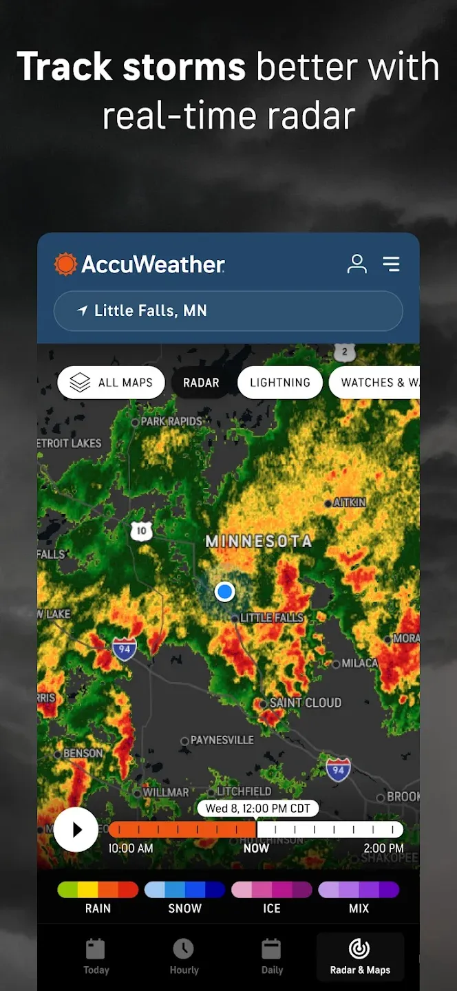 AccuWeather прогноз погоды v21.1.10-3-rc APK Мод (Всё открыто, Premium) Screenshot 4