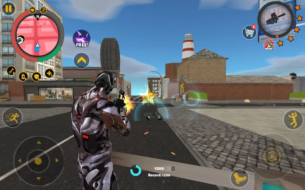 Rope Hero 3 v2.8.5 APK Мод (Мега Меню, Режим бога, Много денег и навыков) Screenshot 3