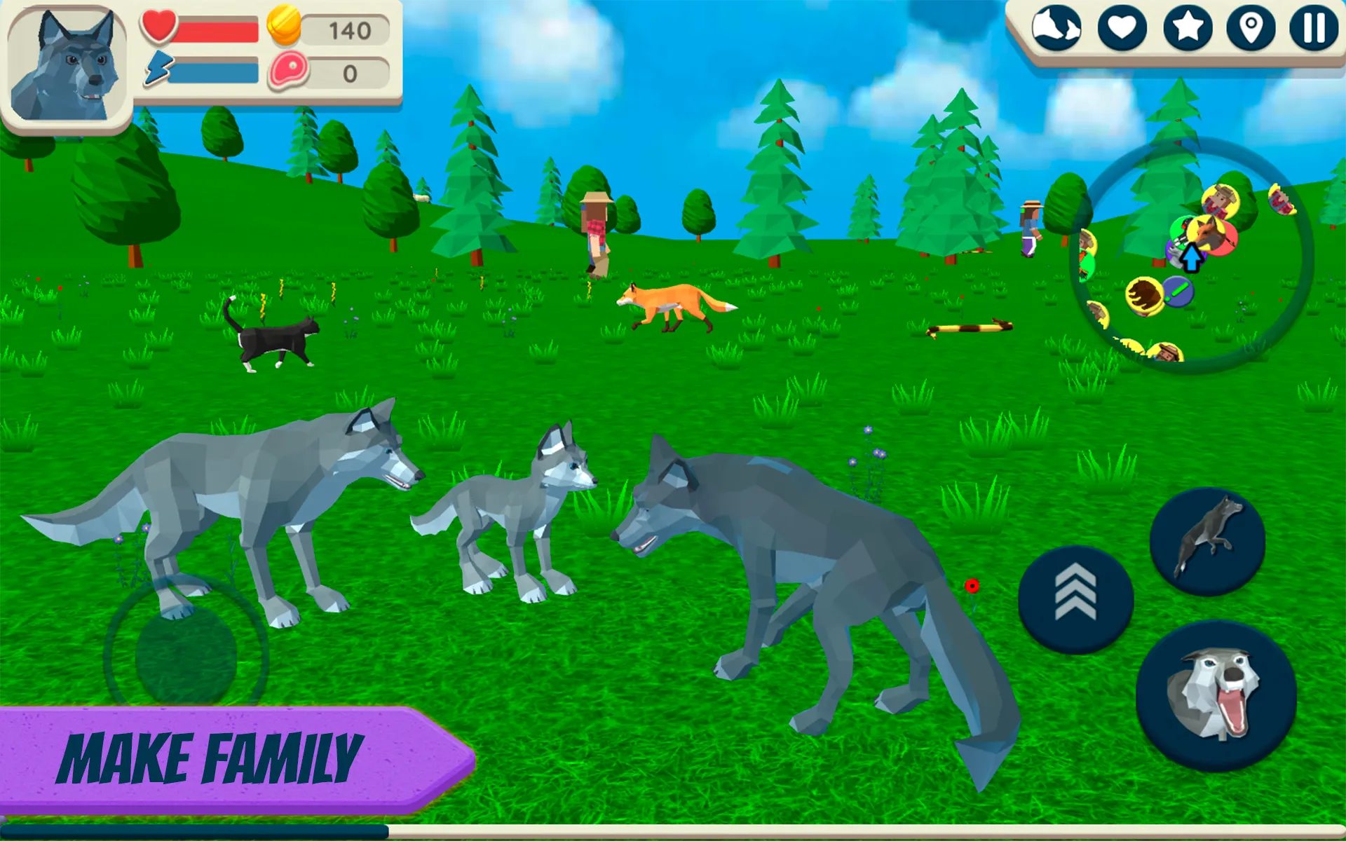 Симулятор Волка: Дикие Животные v1.0541.0 APK Мод (Один удар) Screenshot 3