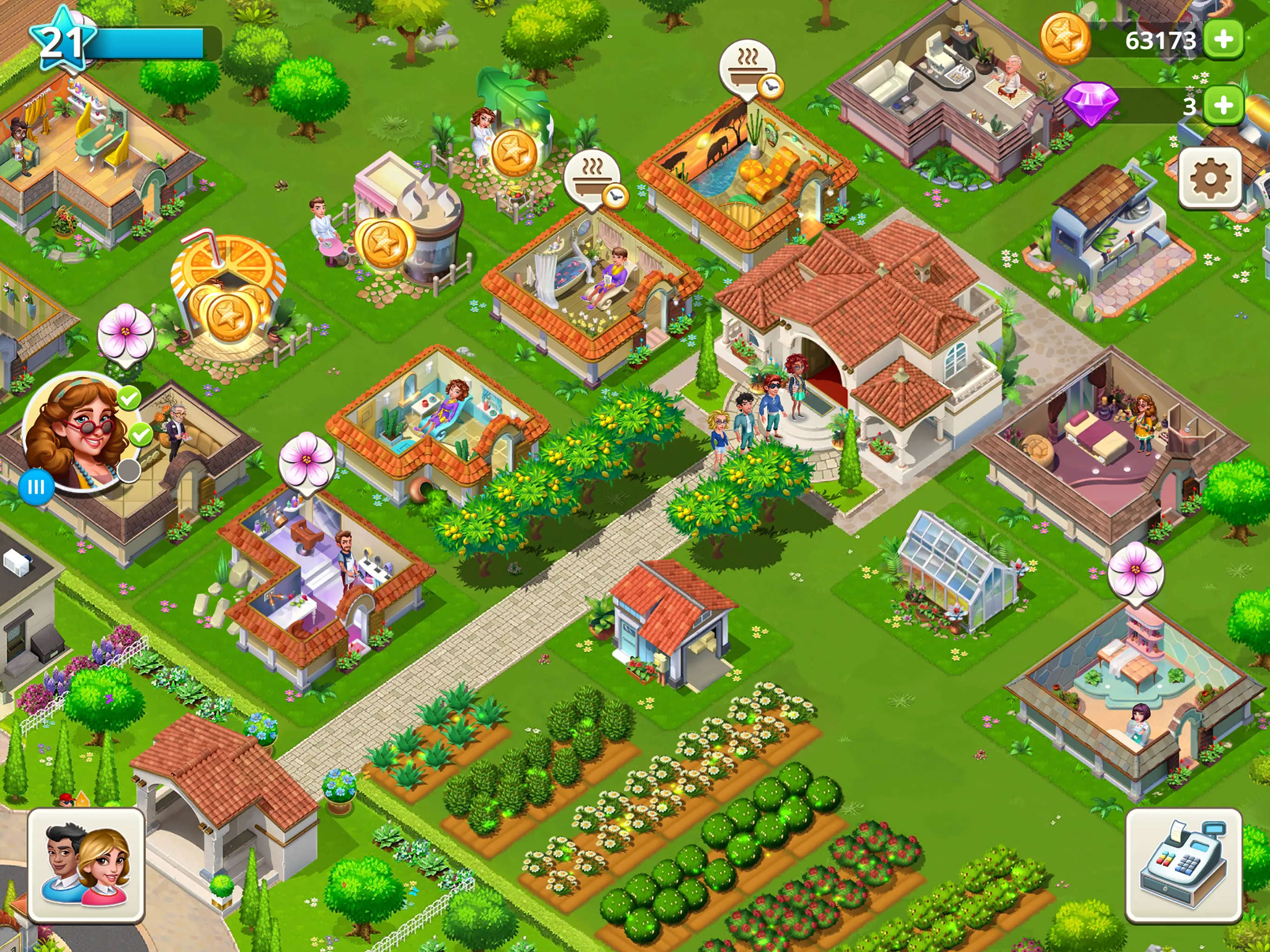My Spa Resort: Развивайте, стройте, украшайте [мод: много денег] Screenshot 2