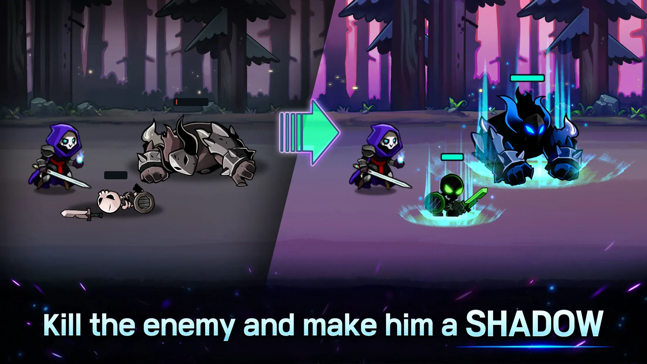 Shadow Knights : Idle RPG v54 APK Мод (Меню, Много денег, Режим бога) Screenshot 2