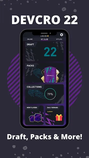 DEVCRO 22 - Draft, Packs [мод: много денег] Screenshot 1