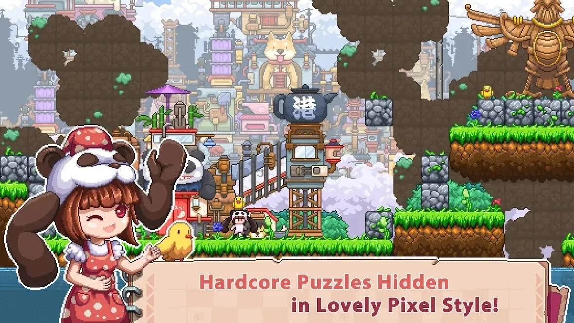Rehtona – Super Jump Pixel Puzzle Game [мод: бесплатные покупки] Screenshot 2