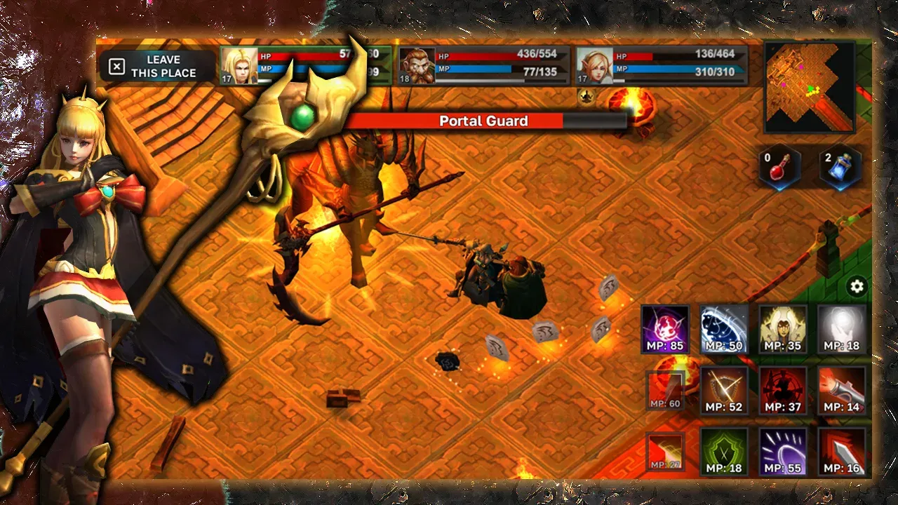Fantasy Heroes v0.71 APK Мод (Меню, Много денег, Режим бога) Screenshot 4