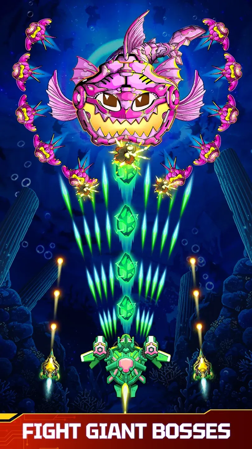 Atlantis Invaders v12.01.029 APK Мод (Мега Меню, Урон, Энергия, VIP) Screenshot 3