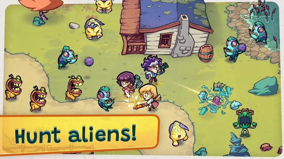 Alien Food Invasion [мод: много денег] Screenshot 1